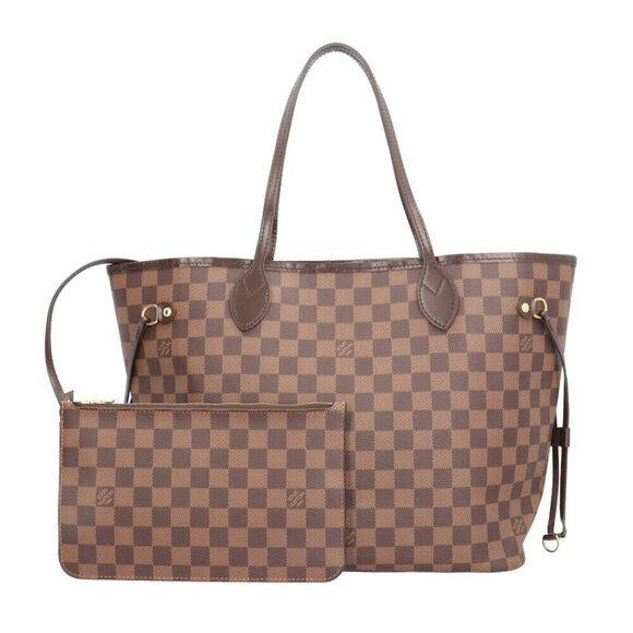 LOUIS VUITTON Brown Damier Neverfull MM Tote Bag - Picture 1 of 8